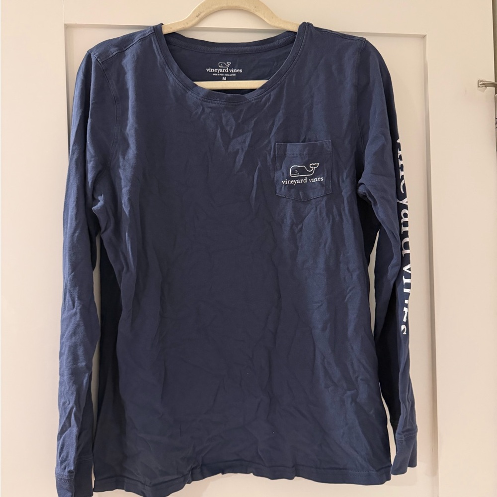 Vineyard Vines Navy Long Sleeve Tee